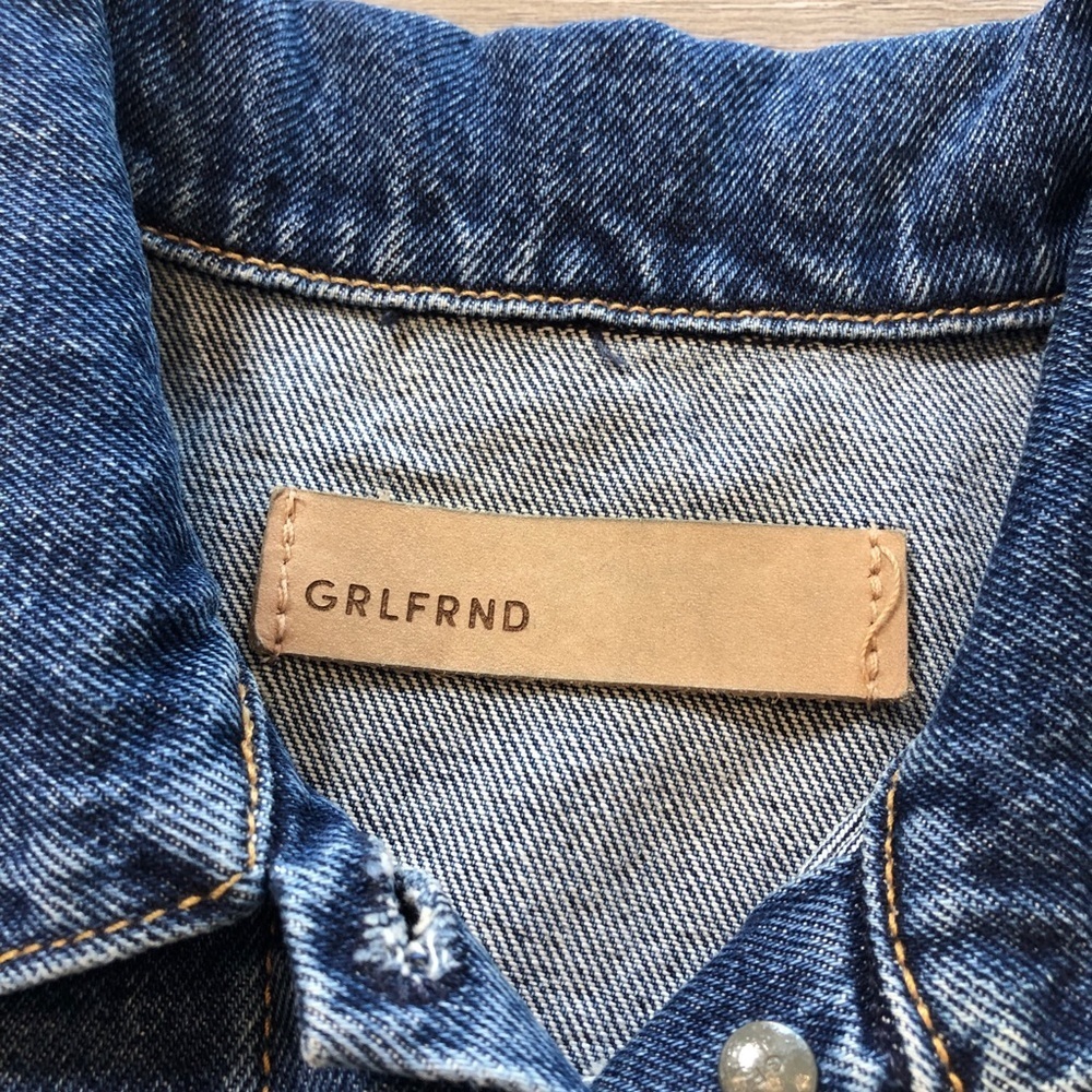GRLFRND Max Denim Mini Dress In You And Me Womens Size XS - Picture 9 of 12